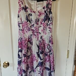 Ivanka Trump Pink and Purple Pleated Sundress for Weddings